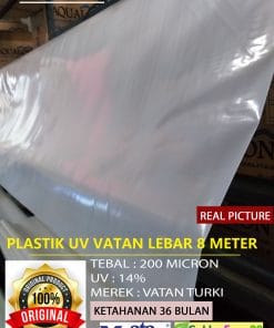 plastik uv vatan lebar 8 meter
