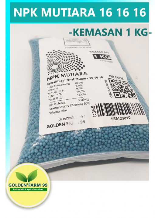 Pupuk NPK Mutiara 16 16 16 Kemasan 1 kg harga terjangkau - Gambar 3