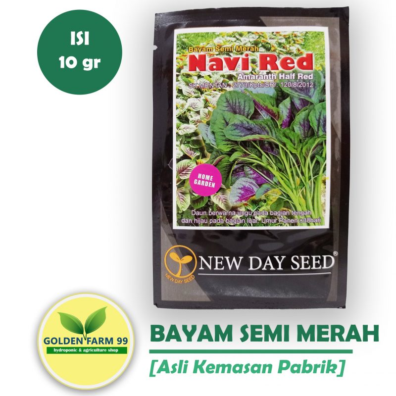 Jual Benih Bayam Batik Navi Red New Day Seed Store Golden Farm