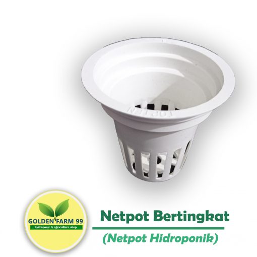 netpot bertingkat putih