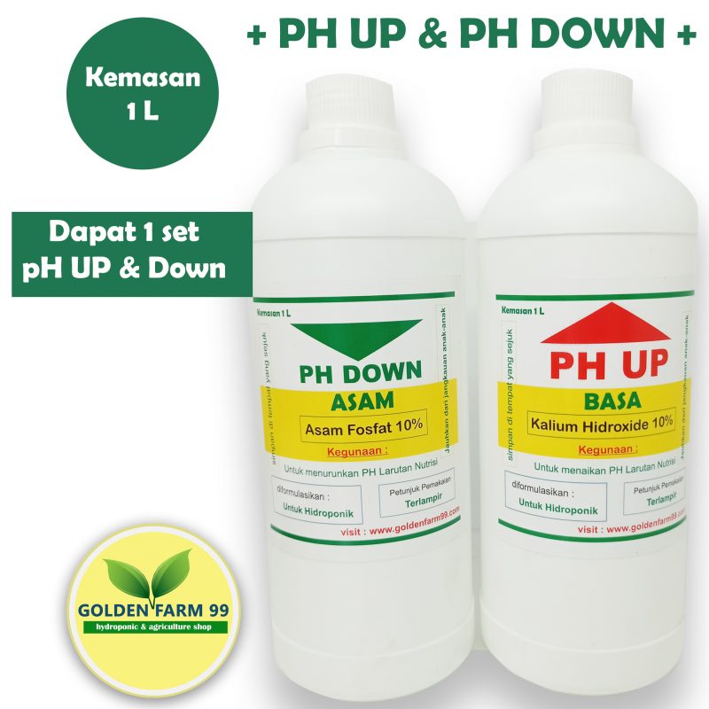 Jual Ph Up Dan Ph Down Kemasan Masing Masing Liter Store Golden Farm Hydroponic