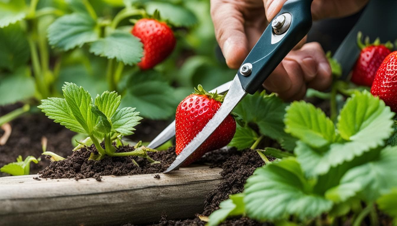 pemangkasan-tanaman-strawberry